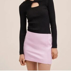 Mango pink mini skirt